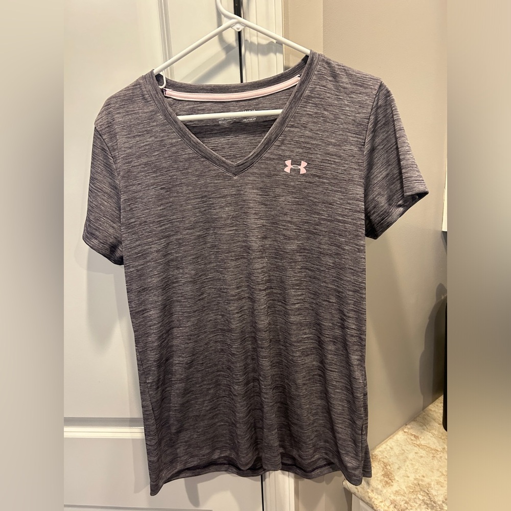 Womens Under Armour T-shirt Purple Large